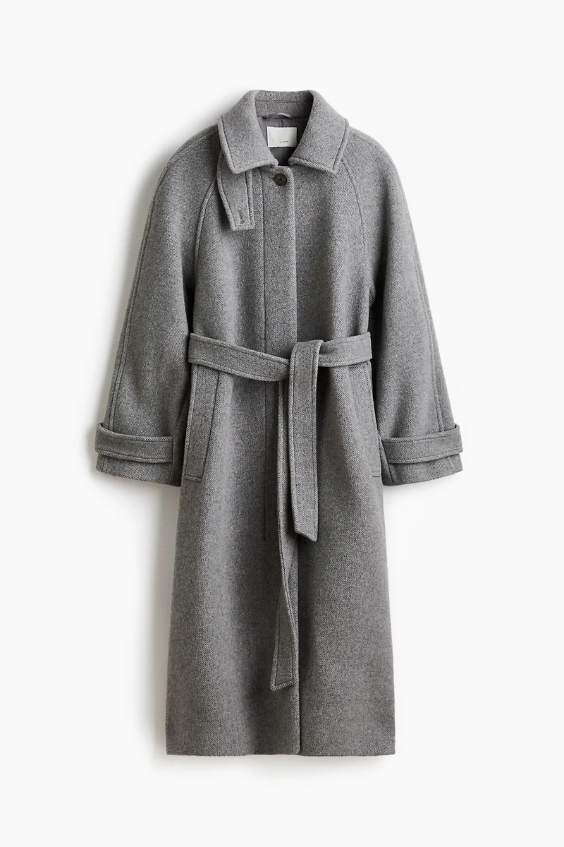 Oversized Wool-Blend Coat