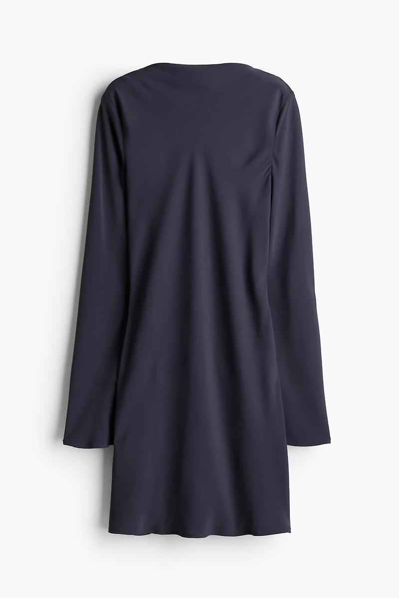 Cowl-Back Dress