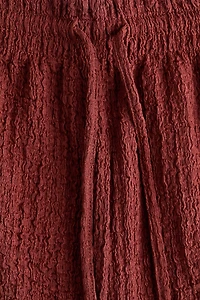 Textured Jersey Drawstring Shorts