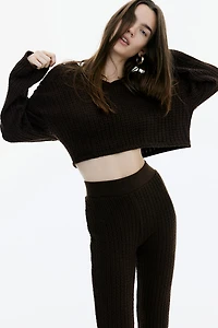 Oversized Cable-Knit-Look Sweater
