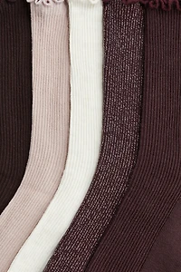 5-Pack Rib-Knit Socks