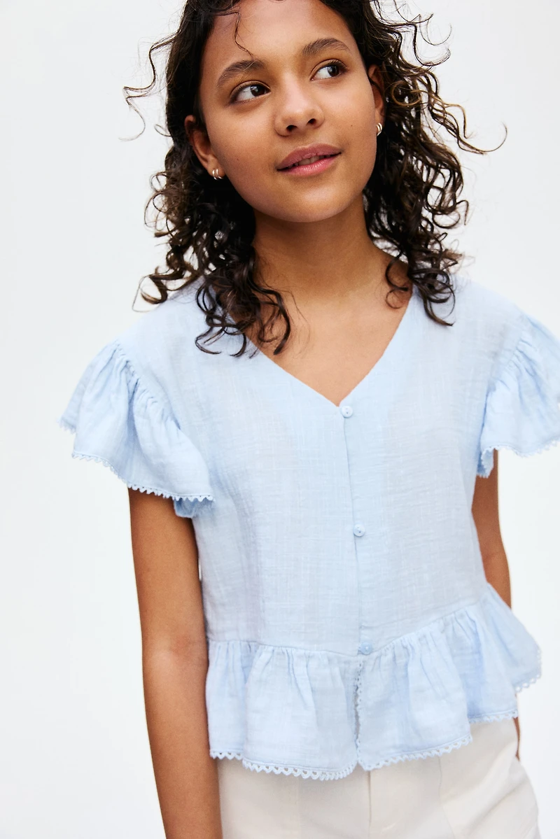 Cotton Muslin Blouse
