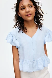 Cotton Muslin Blouse