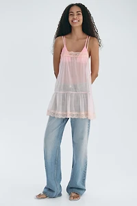 Lace-Trimmed Camisole Top