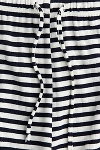 Wide-Leg Drawstring Pants