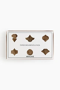 6-Pack Paper Ornaments