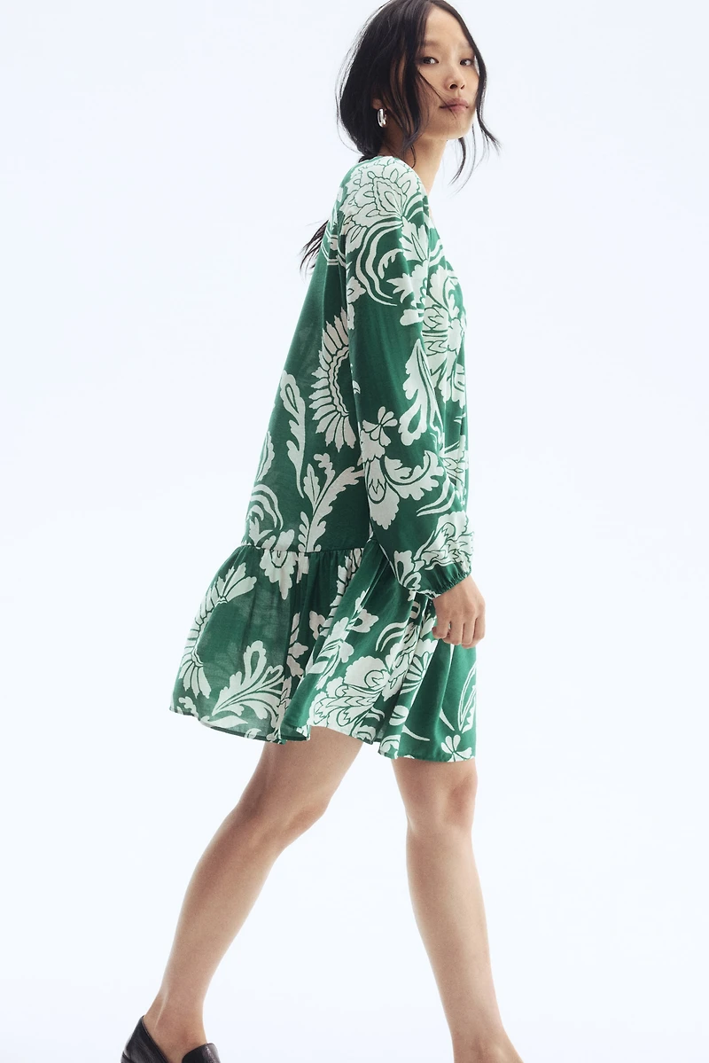 Button-Front Tunic Dress