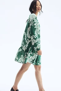 Button-Front Tunic Dress