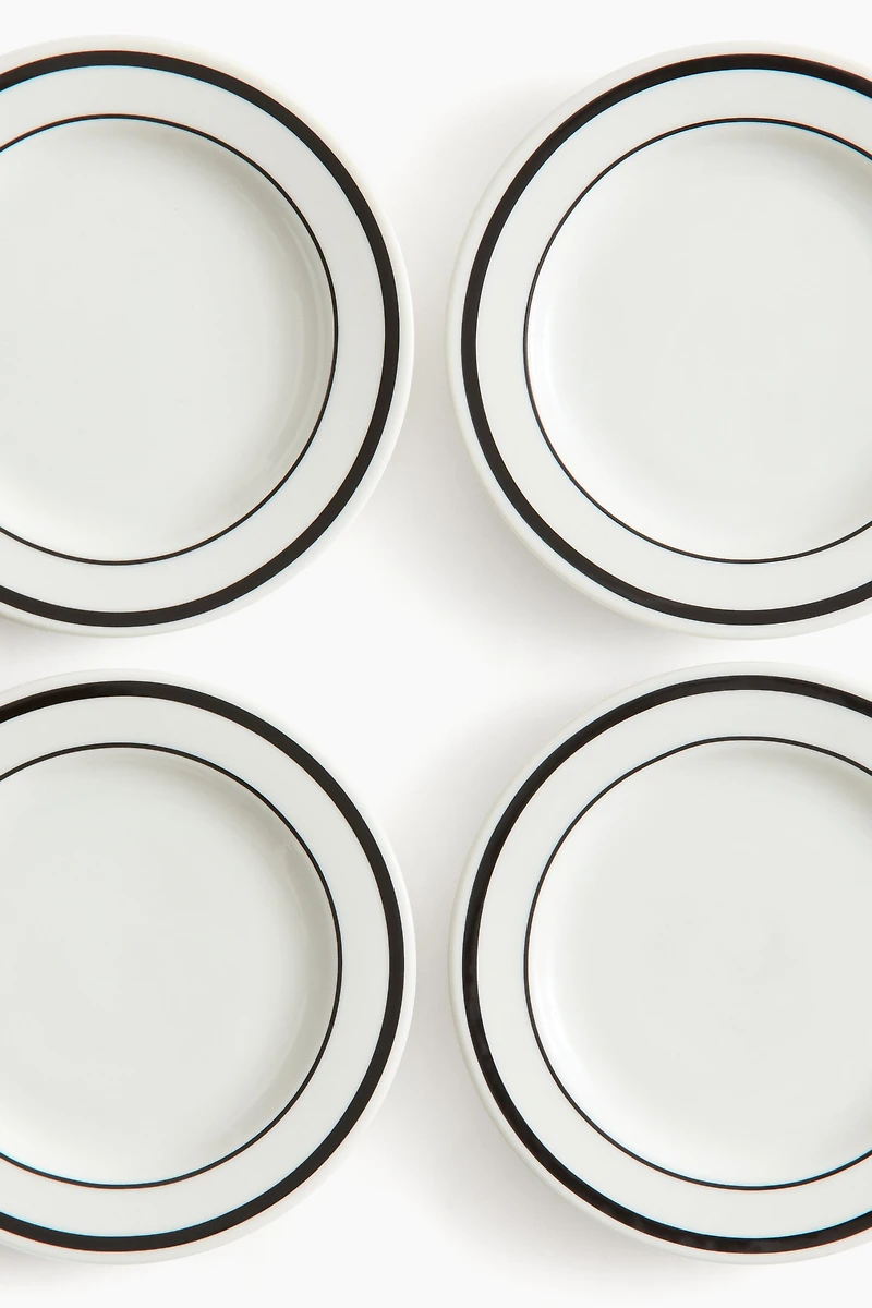 4-Pack Porcelain Side Plates