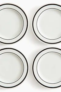4-Pack Porcelain Side Plates
