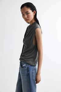 Draped Knit Top
