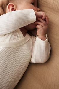3-pack Ribbed Wrapover Bodysuits