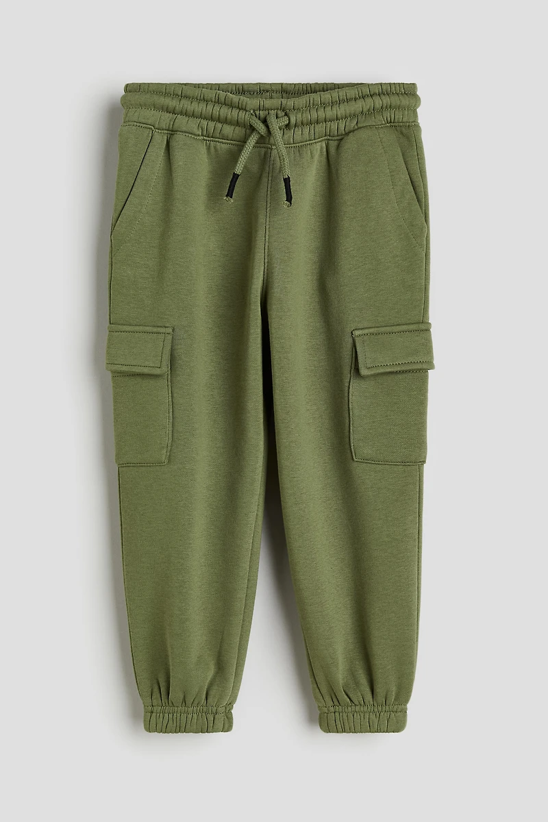 Brushed-Inside Cargo Joggers