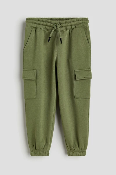 Brushed-Inside Cargo Joggers