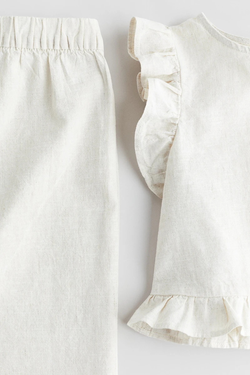 2-Piece Linen-Blend Set