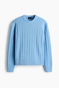 Regular-Fit Cable-Knit Sweater