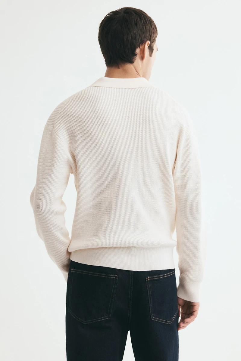 Relaxed-Fit Knit Polo Shirt
