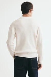 Relaxed-Fit Knit Polo Shirt
