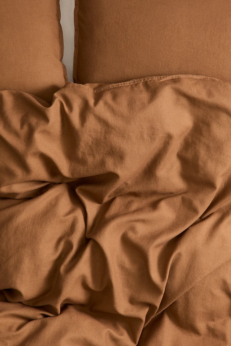 Linen-blend King/Queen Duvet Cover Set