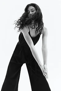 Tie-Belt Jumpsuit