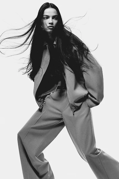 Pantalon de tailleur à jambes larges