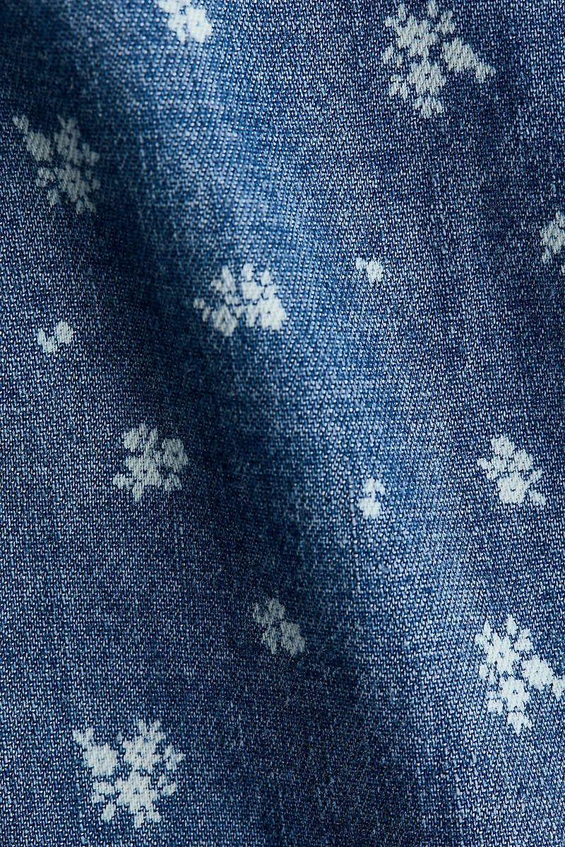 2-Piece Printed Denim Set