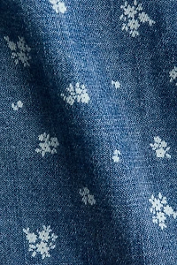 2-Piece Printed Denim Set