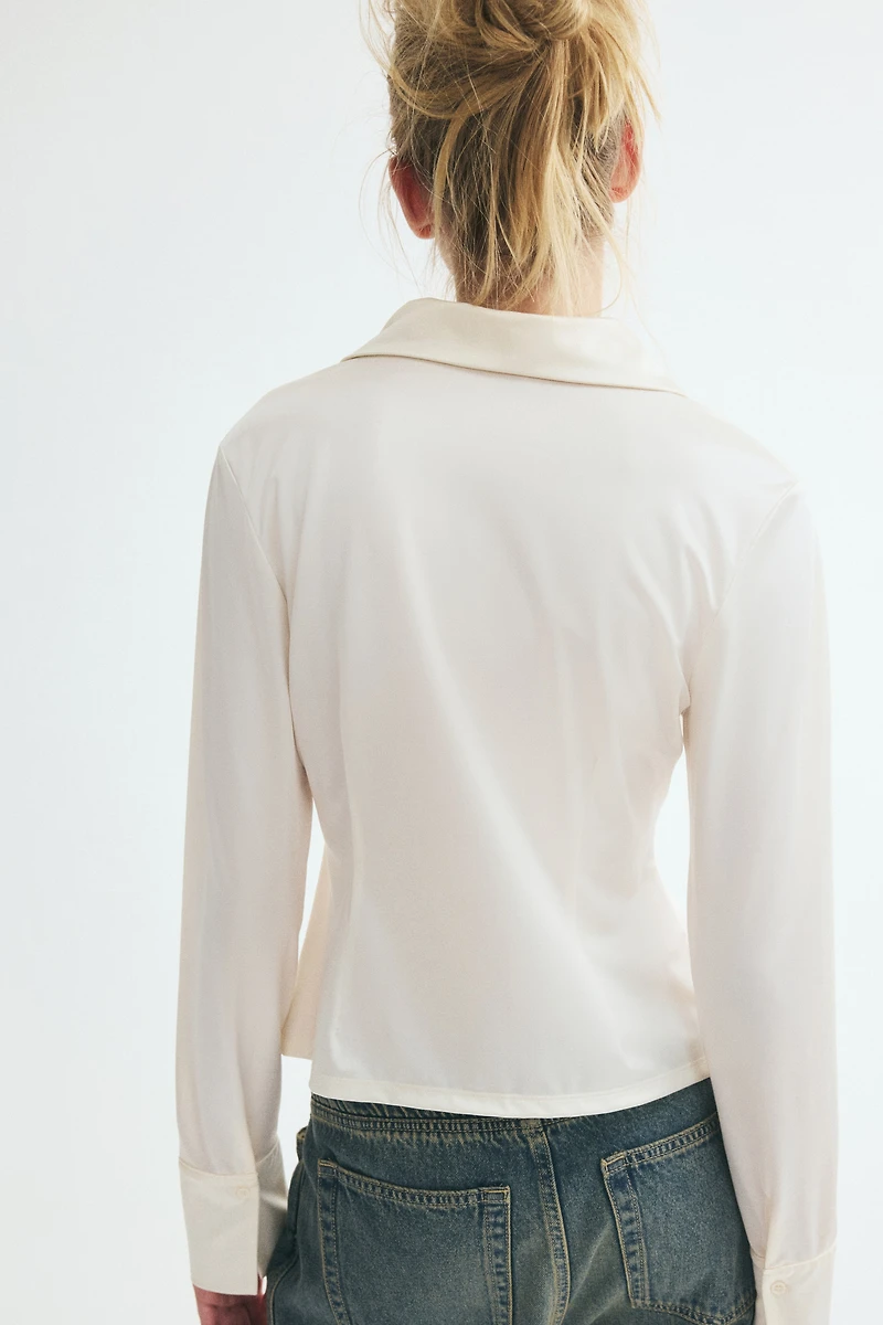 Chemise ajustée en jersey