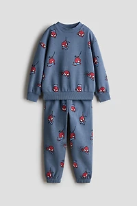 2-Piece Printed Sweatshirt and Joggers Set