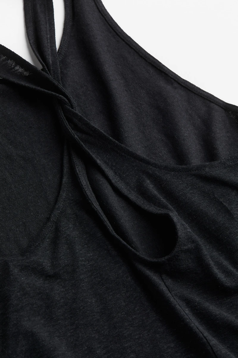 Linen-blend Tank Top