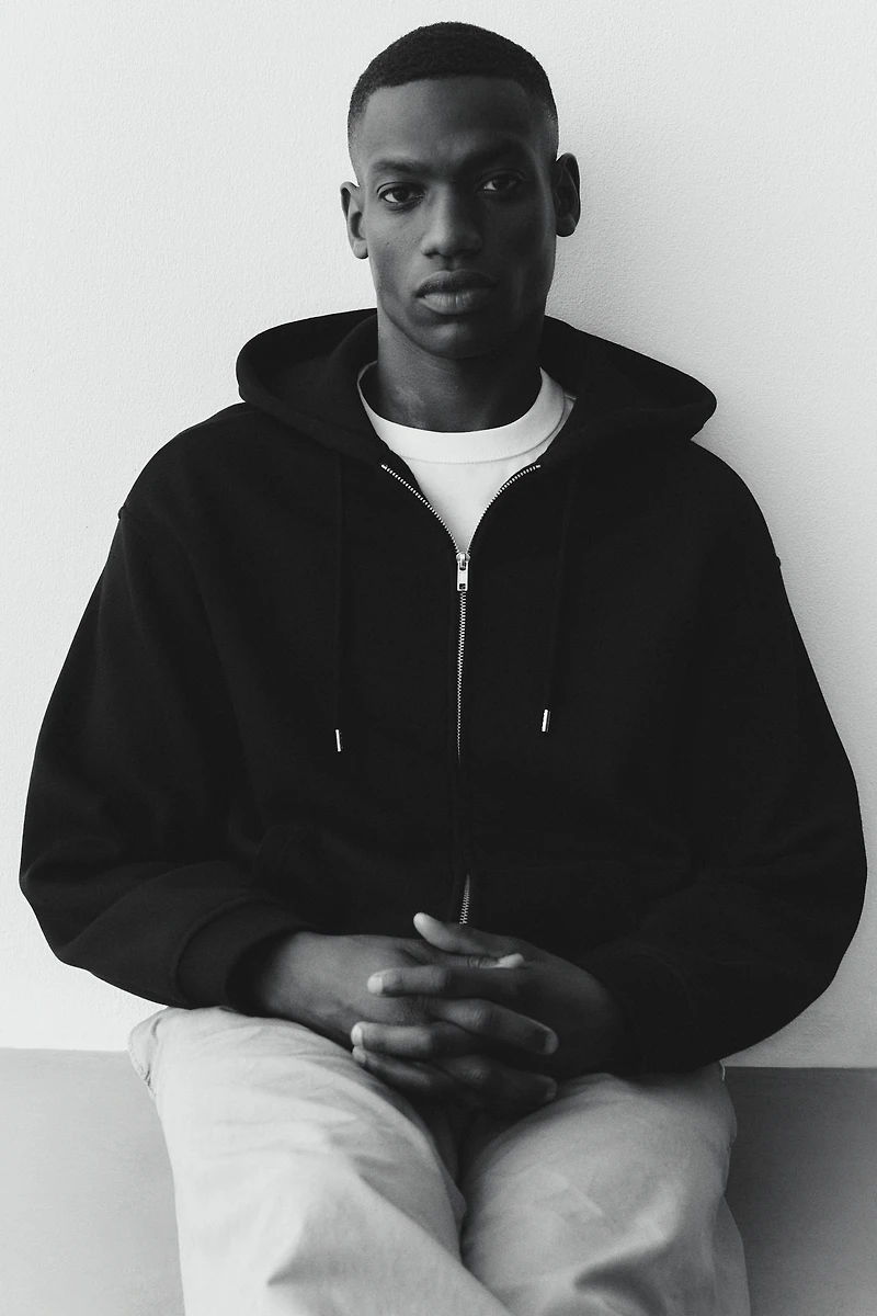 Loose-Fit Hooded Jacket