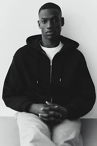 Loose-Fit Hooded Jacket