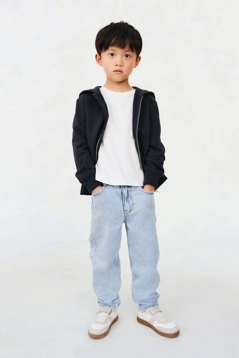 Jean effilé en coton mélangé