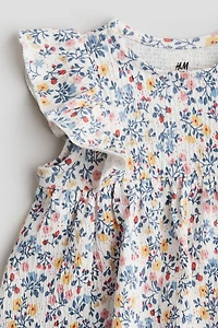 Ruffle-trimmed Bodysuit Dress