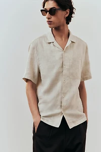 Regular-Fit Linen Resort Shirt