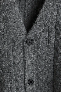 Gilet ample en laine mélangée