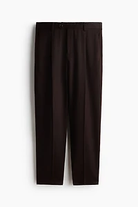 Regular-Fit Tailored Linen-Blend Pants