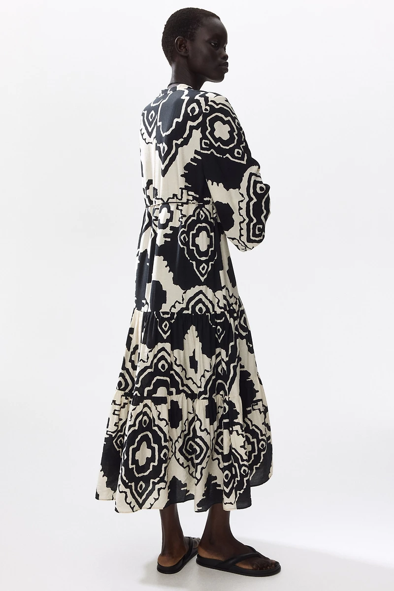 Printed Tiered Dress