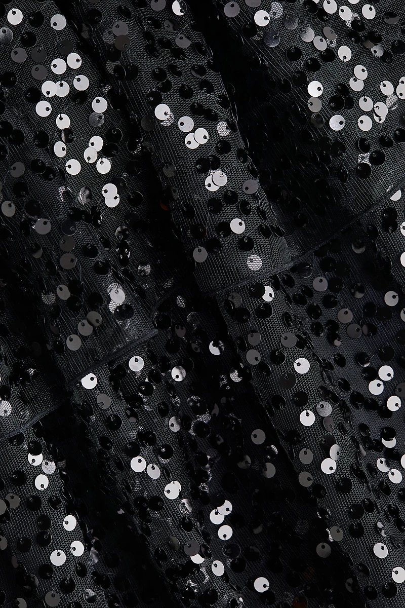 Robe avec jupe à sequins