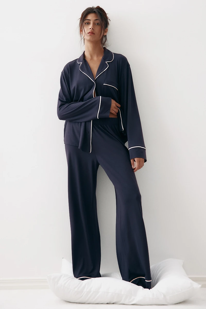 Viscose-Blend Pajamas