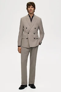 Regular-Fit Double-Breasted Jacket