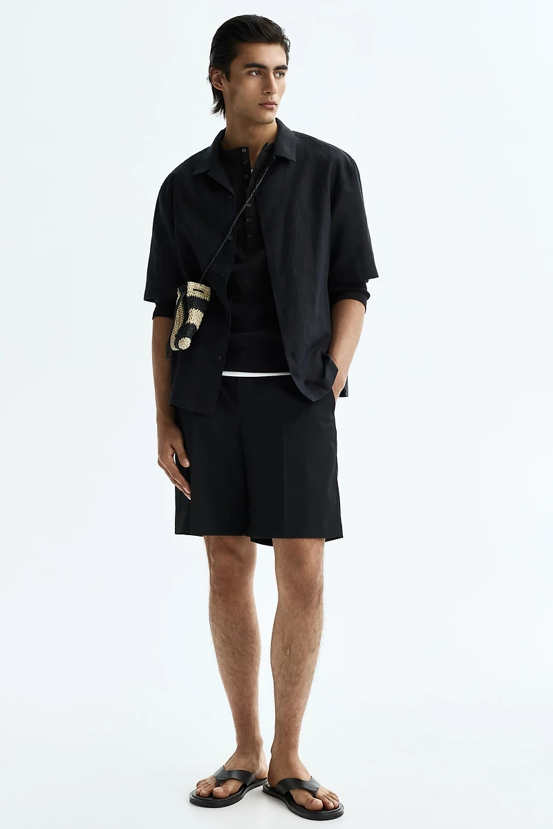 Loose-Fit Tailored Shorts