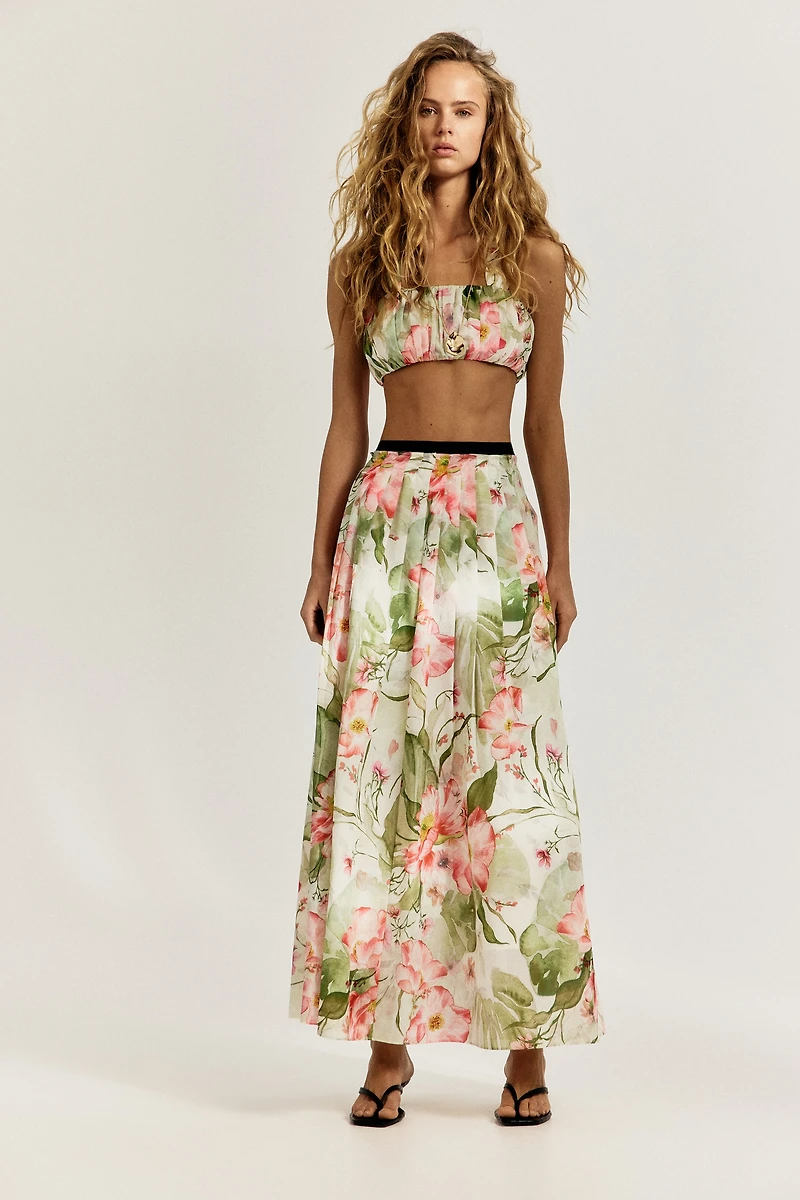Pleated Crop Top