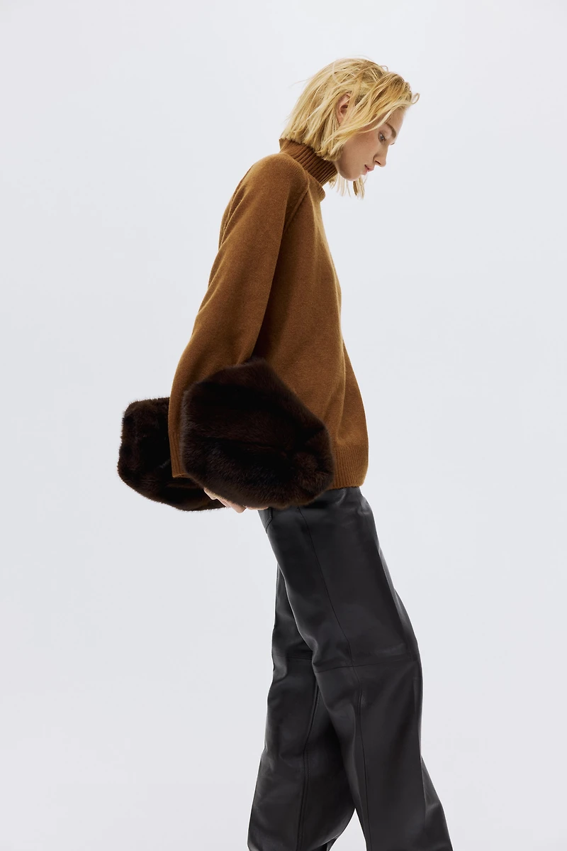 Oversized Mock-Turtleneck Sweater