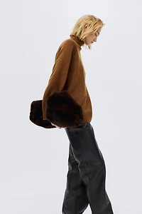 Oversized Mock-Turtleneck Sweater