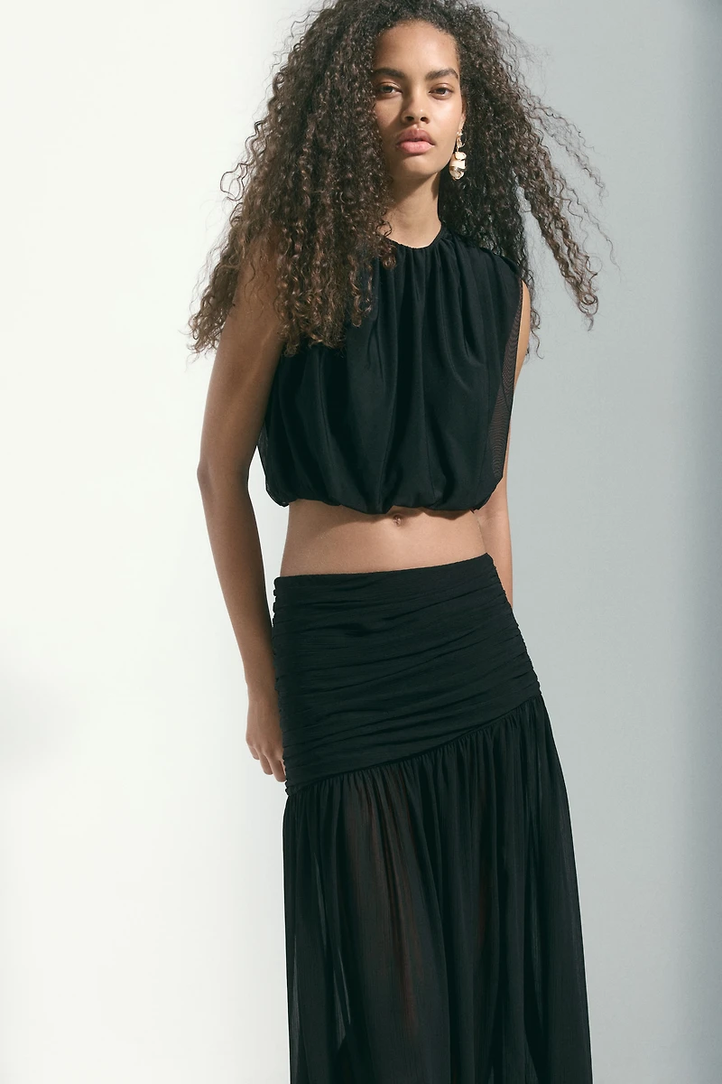 Sheer Maxi Skirt