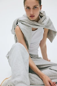Pantalon en molleton de coton mélangé