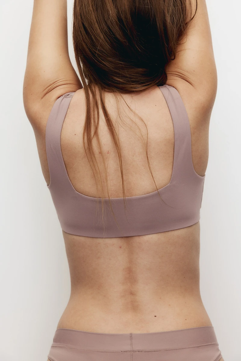 Padded Soft-Cup Microfiber Bra