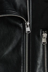 Coated Biker Jacket