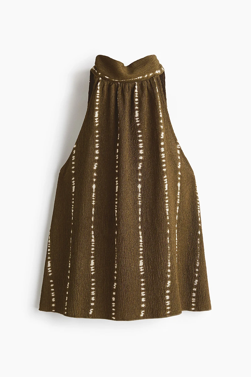 Textured Halterneck Top